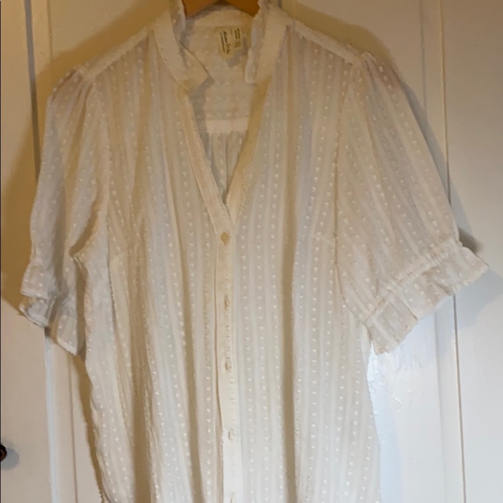 Meadow Rue by Anthropologie short sleeve blouse